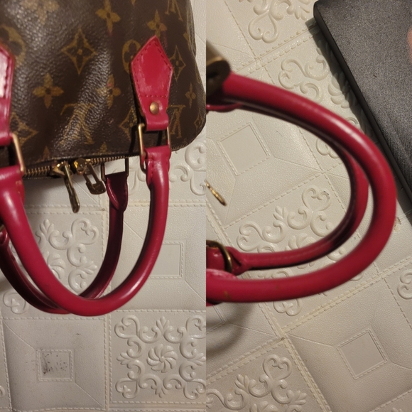 Louis Vuitton Monogram Alma PM Pink Magenta 2 way Bag Authentic Vintage Custom - Picture 8 of 14